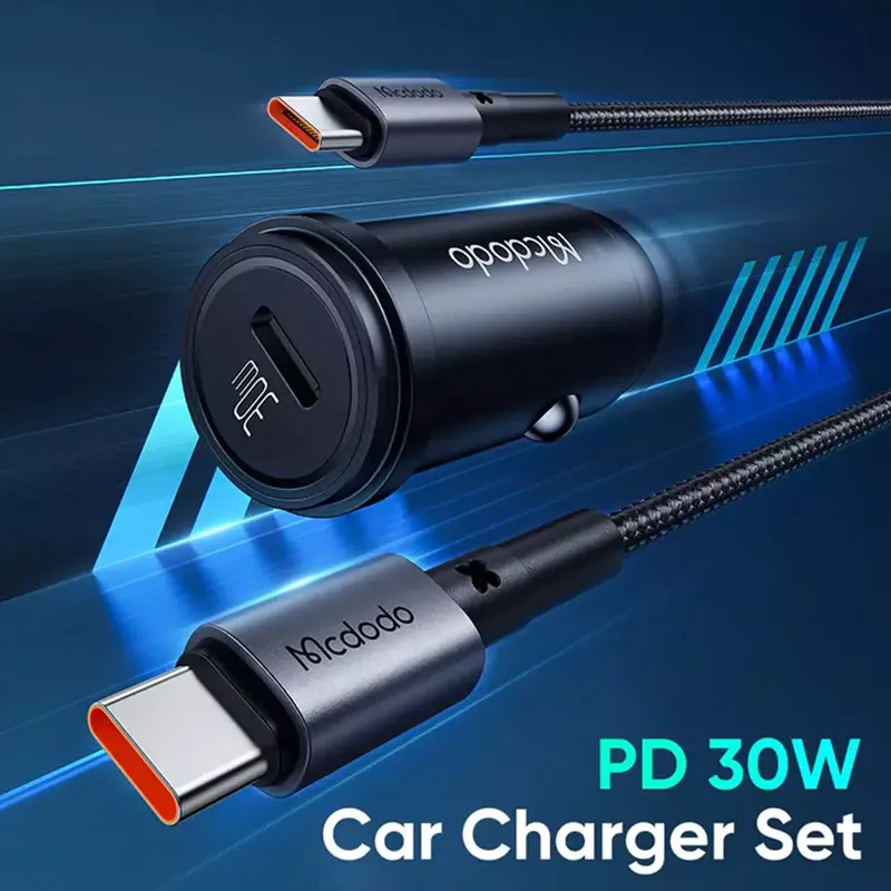 شارژر فندکی 30 وات PD به همراه کابل دو سر Type-c مک دودو مدل Mcdodo CC-749 (نسخه اورجینال) - Thumbnail 4