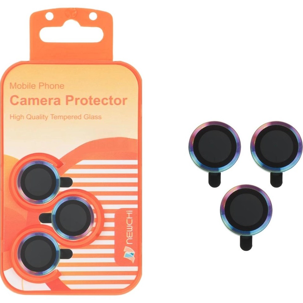 محافظ لنز گوشی موبایل ایفون 13 پرومکس نقره ای