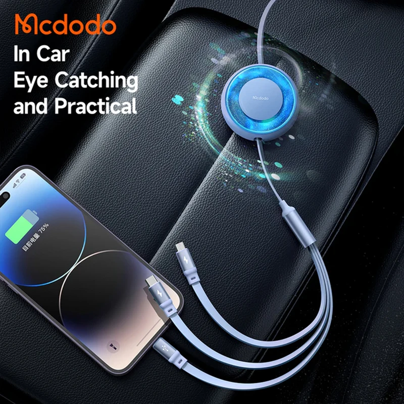 کابل تبدیل USB به لایتنینگ / MicroUSB / USB-C مک دودو مدل CA-357 طول 1.2 متر - Thumbnail 5