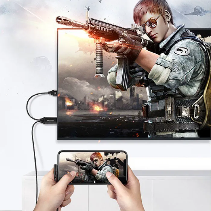 کابل تبدیل لایتنینگ به HDMI مک دودو مدل CA-6400 طول ۲ متر رزولوشن ۴K - Thumbnail 4