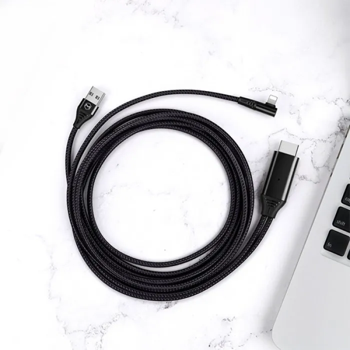 کابل تبدیل لایتنینگ به HDMI مک دودو مدل CA-6400 طول ۲ متر رزولوشن ۴K - Thumbnail 3